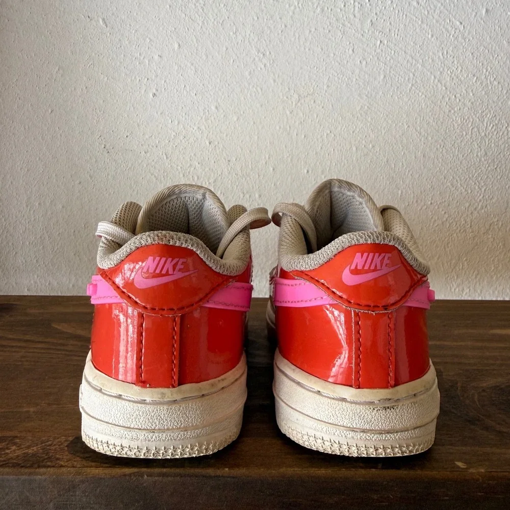 Nike Air Force 1 LV8 1 Valentines Day Kids Sneakers Pink Red FD1033-600 Size 10C
